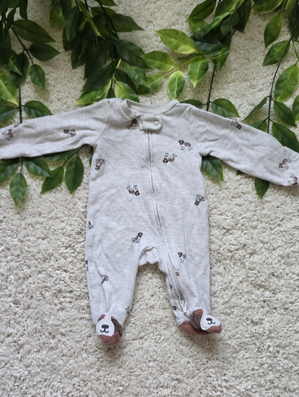 Baby Boy Bulldog Sleeper (Newborn)